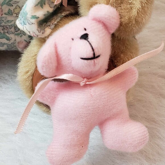 1990 LIMITED EDITION Raikes Courtney Bear - Wooden Carved Face w/ Music Cassette - Picture 8 of 17